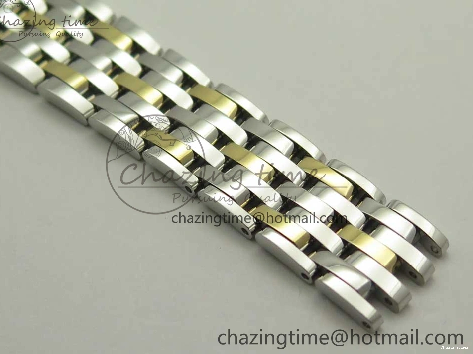 0106 Attractive De Ville Prestige Ladies 32.7mm SS MKF 1:1 Best Edition White Dial Roman Markers on SS YG Bracelet MIYOTA 7965